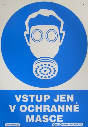 VT Vstup jen v ochr.masce