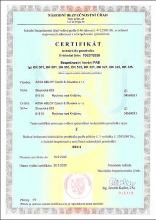 Bezp.kov�n� BK301/72 klika+klika bp IROX