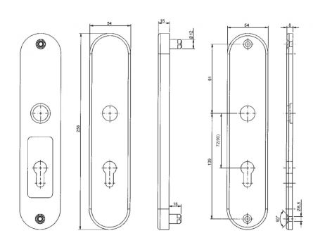 Bezp.kov�n� BK305/90 klika+madlo bp F1