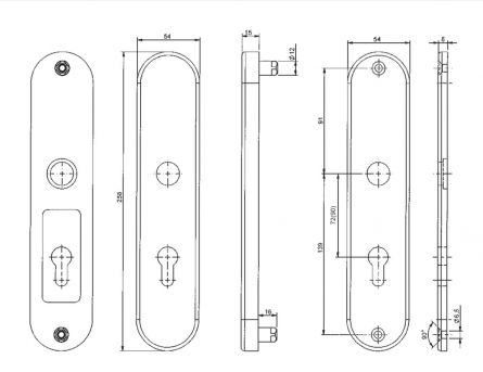 Bezp.kov�n� BK321/72 klika+klika sp IROX
