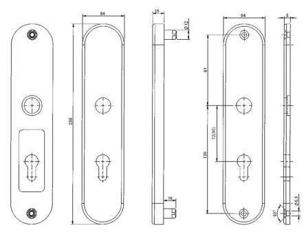 Bezp.kov�n� BK321/90 klika+klika sp IROX
