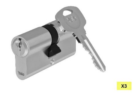 YALE vlo�ka Y500 30+35mm Nikl krabi�ka