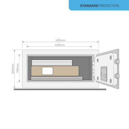 YALE sejf n�bytkov� YLC/200/DB2 Alarmed Safe Lapto