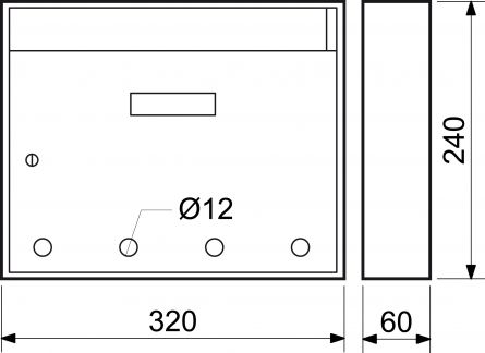 Po�t.schr�nka E01 antracit  BK.24D s d�rama