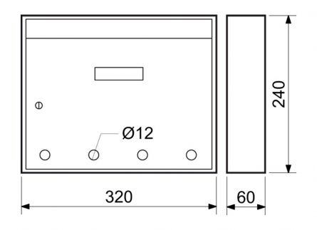 Po�t.schr�nka E01 b�l�  BK.24 s otvory