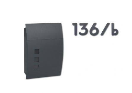 Po�t.schr�nka BK931 antracit+sklo ok�nka