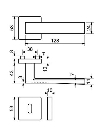 Kov�n� BOLZANO PZ �tver.rozeta 53x53
