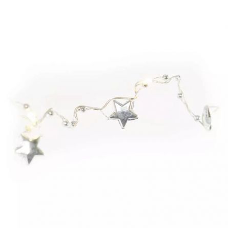 E- dekorace v�no�n� �et�z st��brn� 20LED