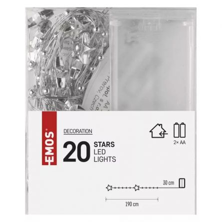 E- dekorace v�no�n� �et�z zlat� 20LED