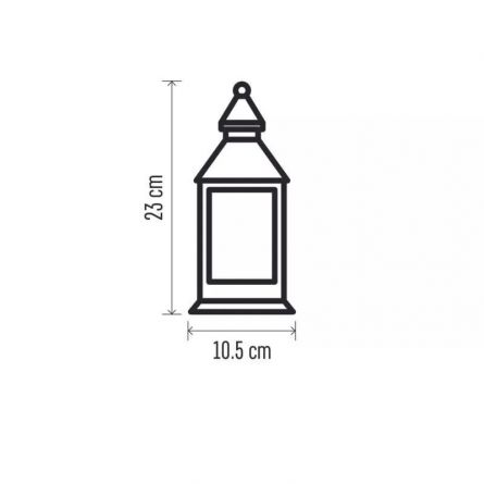 E- dekorace v�no�n� lucerna b�l�