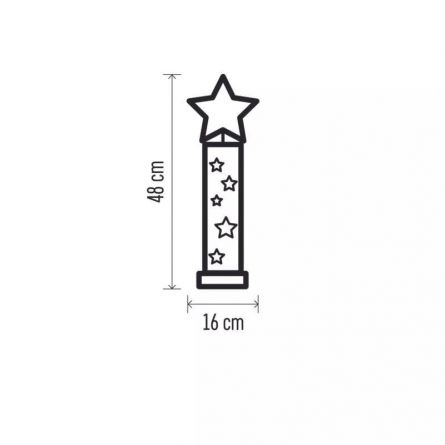 E- dekorace v�no�n� hv�zda d�evo p��rodn�