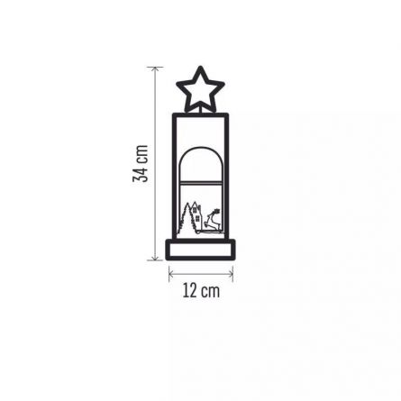 E- dekorace v�no�n� hv�zda d�evo p��rodn� mal�