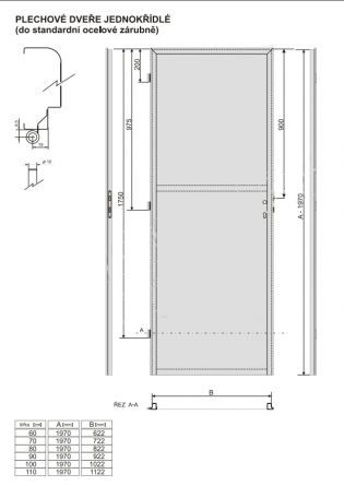 Dve�e ocel.hl. 110x197 P  76.2