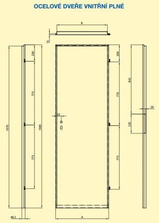 Dve�e ocel.hl.70x197 L dvoupl.�ed�