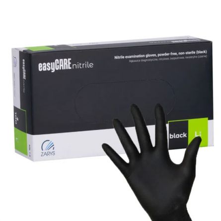 Och rukavice jednor�z. easyCARE Nitril.�ern� Vel.L