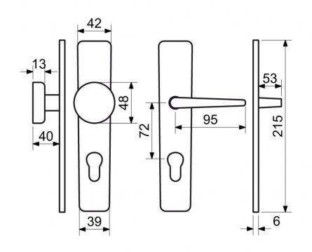 Kov�n� ERIKA PZ 72mm F1 hlin�k kl+kn