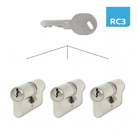 EURO SECURE bezp.vlo�ka 30+35 nikl BT3 SET3