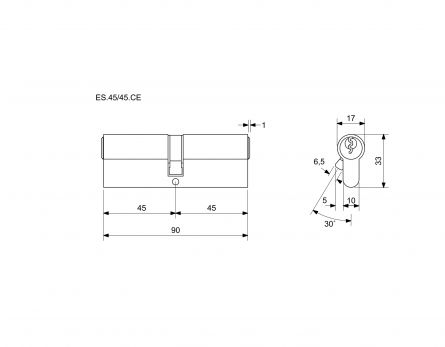 EURO SECURE bezp.vlo�ka 45+45 �ERN� BT3