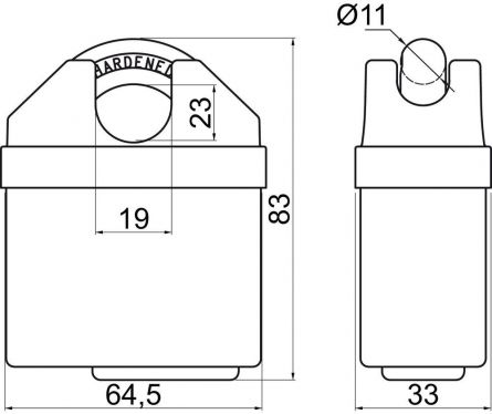 Visac� z�mek HERMES 65 Hard.2BT 2kl