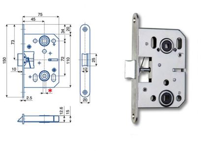 Zadl.z�mek K053 WC P-L   � 1ks