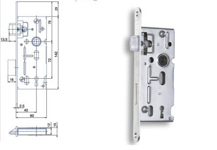 Zadl.z�mek K104 C P-L BZN    �1ks