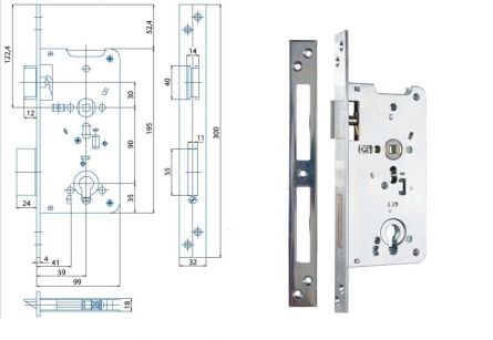 Zadl.z�mek K131 P-L vrat.BZn �1