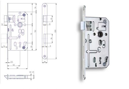 Zadl.z�mek K134 P-L a 1ks Zn �lut�