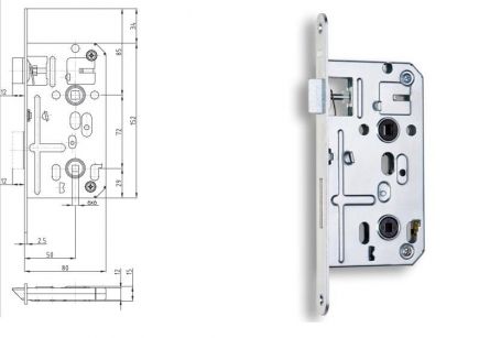 Zadl.z�mek K135C P-L a 1ks BZn