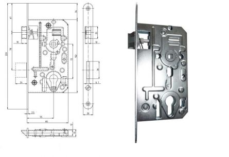 Zadl.z�mek K136 P-L a 1ks BZn