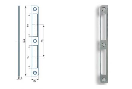 Zap.plech K191 Zn b�l� � 1ks