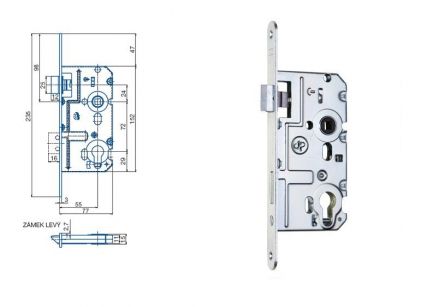 Zadl.z�mek K221 "C" P �elo 18mm