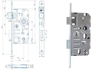 Zadl.z�mek K240 L PBZn b�l� � 1ks
