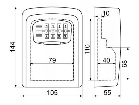 BOX NA KL��E 4-k�d.100x140x50
