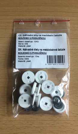 �aluzie - kole�ko+podl. plast b�l� �10ks