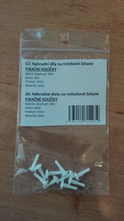 �aluzie - fixa�n� kol��ky plast b�l� �10