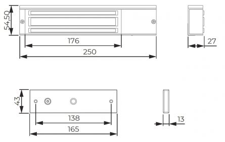 DORCAS Elektromagnet M600R L2S 12/24V 280kg (M33)