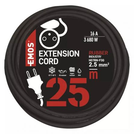 E- prodlu�. 25m-1.z�s. 2,5mm guma/neopren