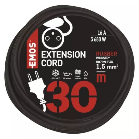 E- prodlu�. 30m-1.z�s. 1,5mm guma/neopren