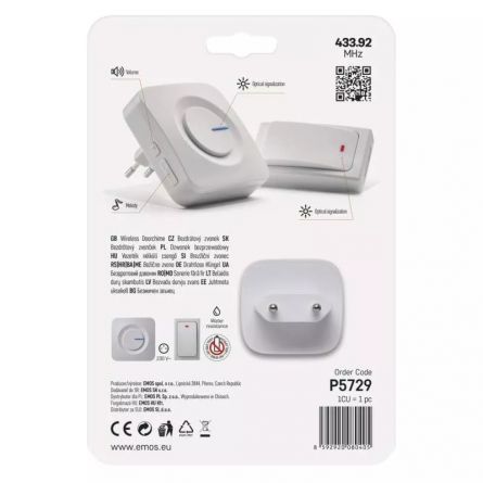 E- zvonek bezdr�tov� AC P5729