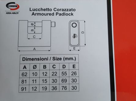 Visac� z�mek CORBIN Panzer. 60mm