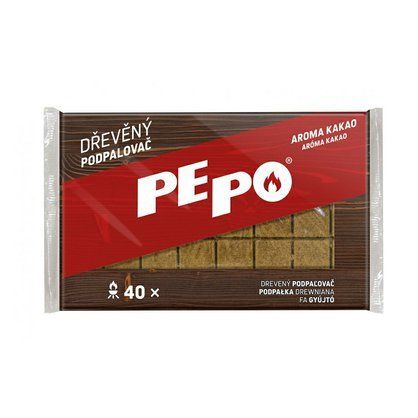 Podpalova� PE-PO d�ev�n� aroma kakao 40ks