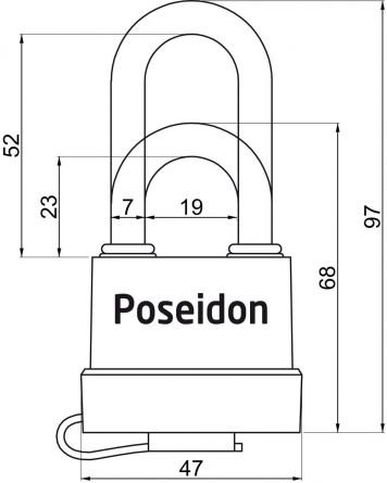 Visac� z�mek POSEIDON 40