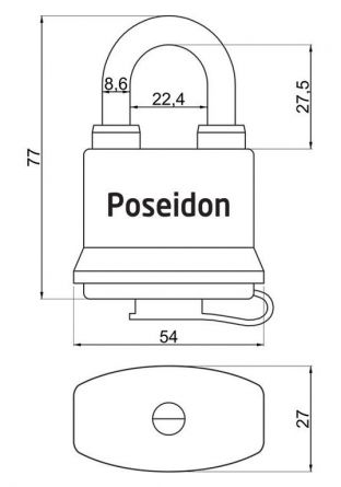 Visac� z�mek POSEIDON 45