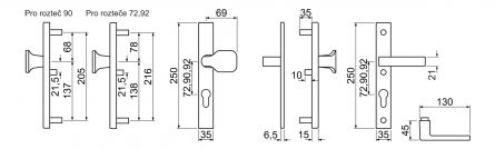 Bezp.souprava R104PZ 90/F1 bp TB3