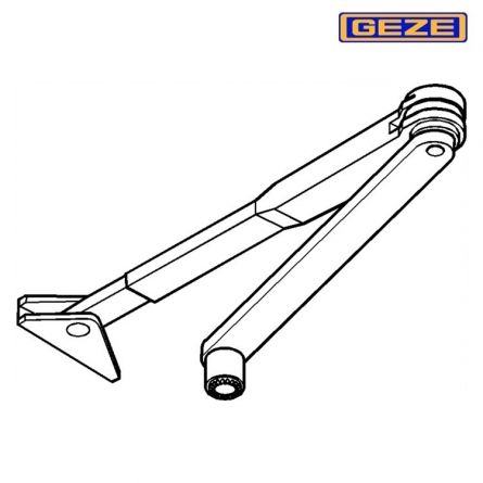 Zav�ra� GEZE ram�nko s aret.TS1000/1500 st��brn�