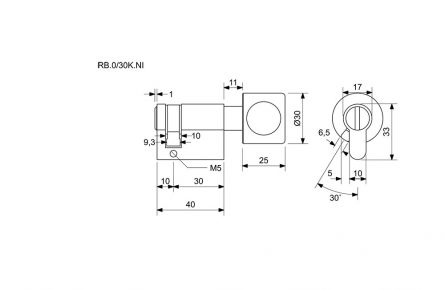 EURO st.vlo�ka 0+30K s knofl�kem pro zaslepen�