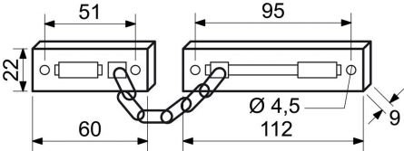 �et�zek na dve�e RDG005 BRONZ