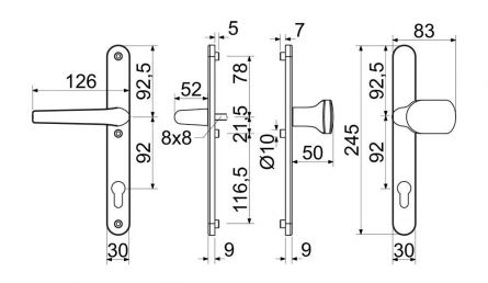 Kov�n� RHD002 F4 bronz kl+kl 92/30mm bp
