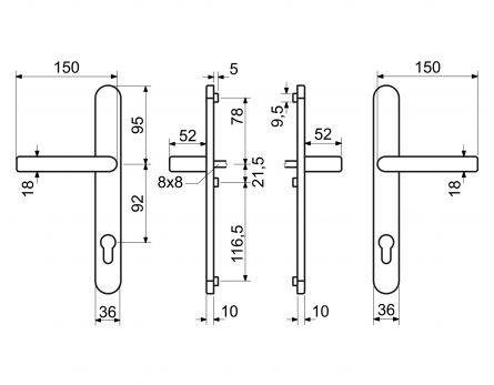 Kov�n� RHD0031 F4 bronz kl+kl 92/30 bp