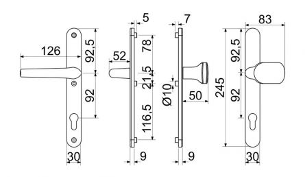 Kov�n� RHD005 F99 b�l� kl+ma 92/30mm bp